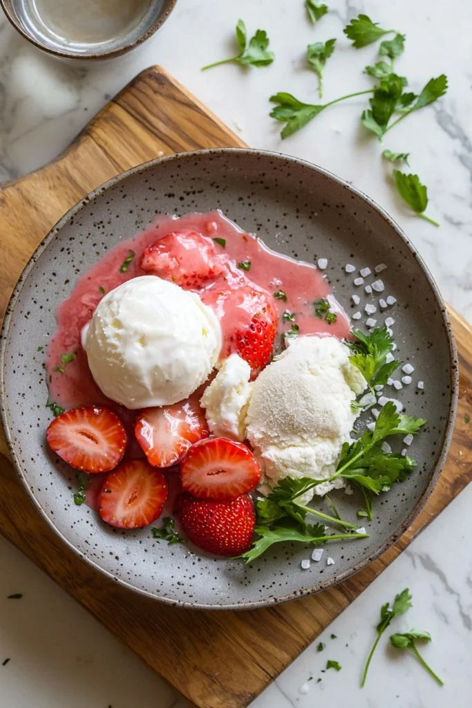 Delicious strawberry mochi ice cream made with just 3 ingredients.