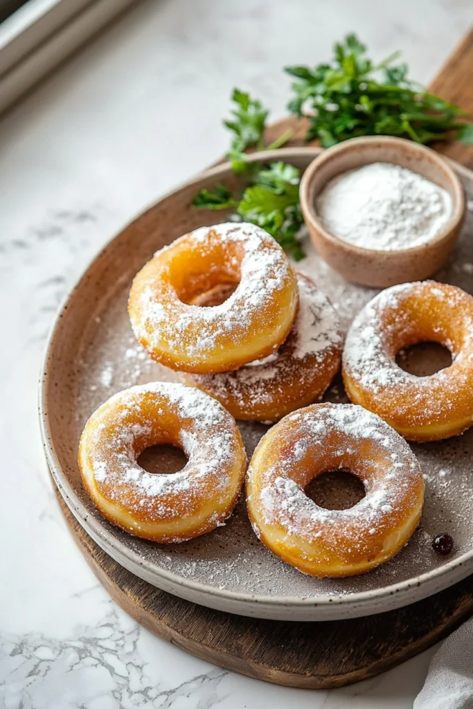 Delicious air fryer jelly donuts made with only 4 ingredients