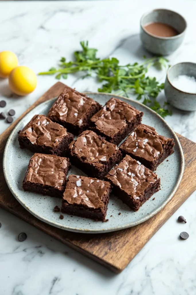 Delicious fudgy brown butter brownies with a rich chocolate texture
