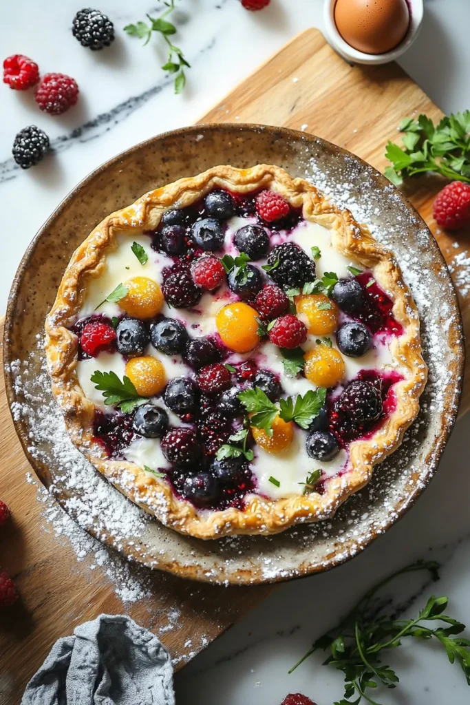 Giant Berry Pop Tart with vibrant berry filling and colorful icing
