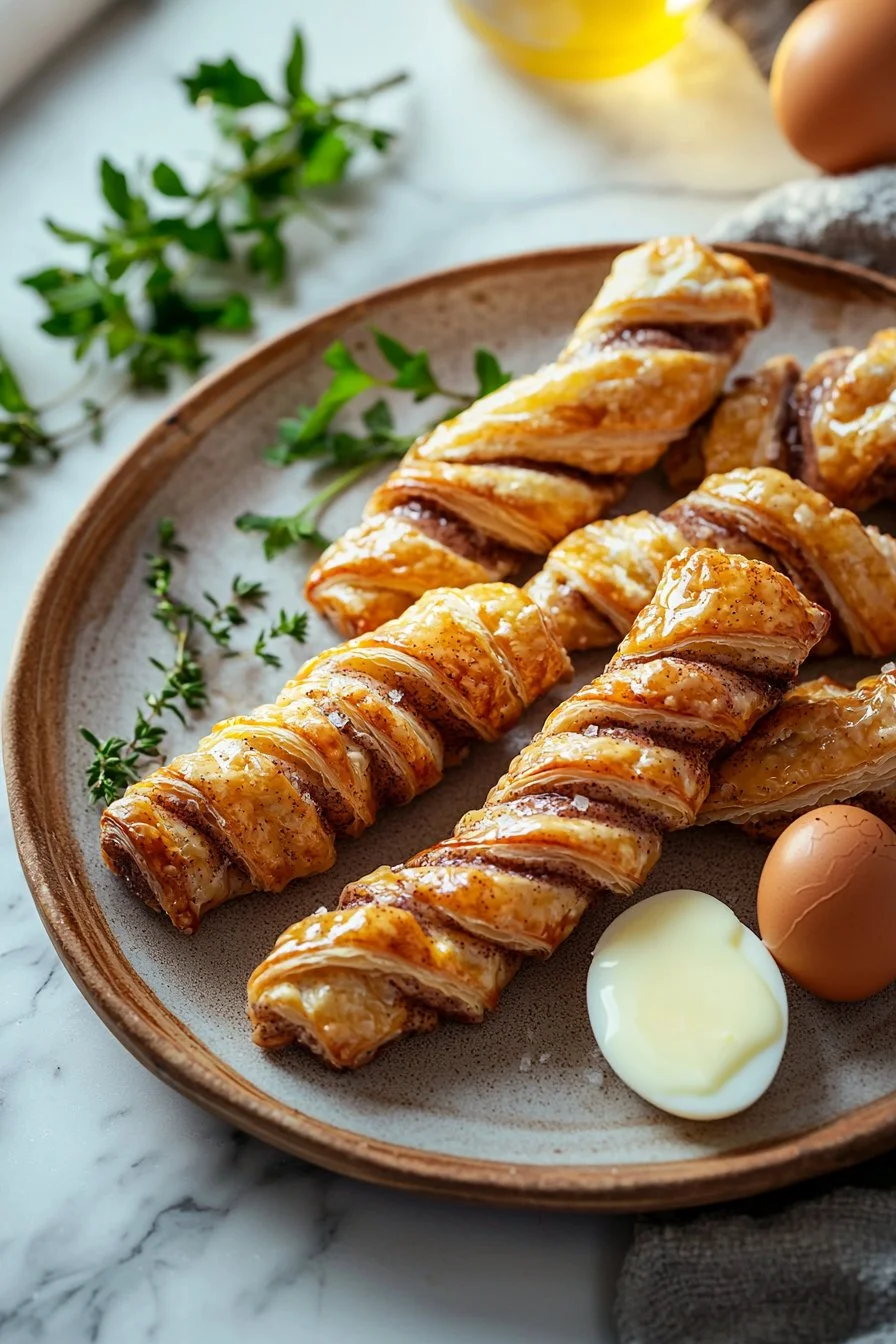 Delicious melt-in-your-mouth cinnamon twists on a plate