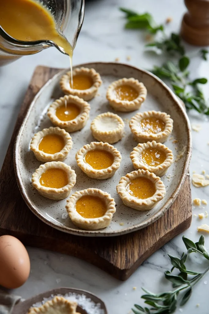 Image of mini pumpkin pies garnished with whipped cream