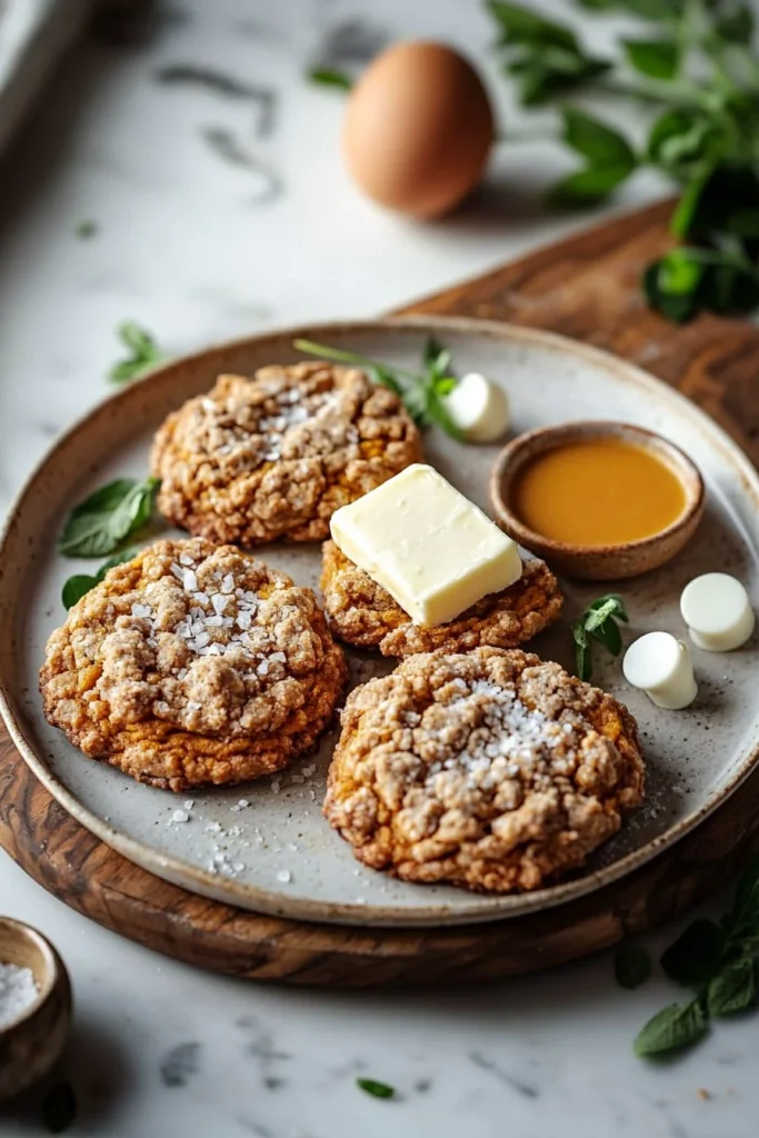 Plate of delicious Crumbl pumpkin pie cookies topped with whipped cream