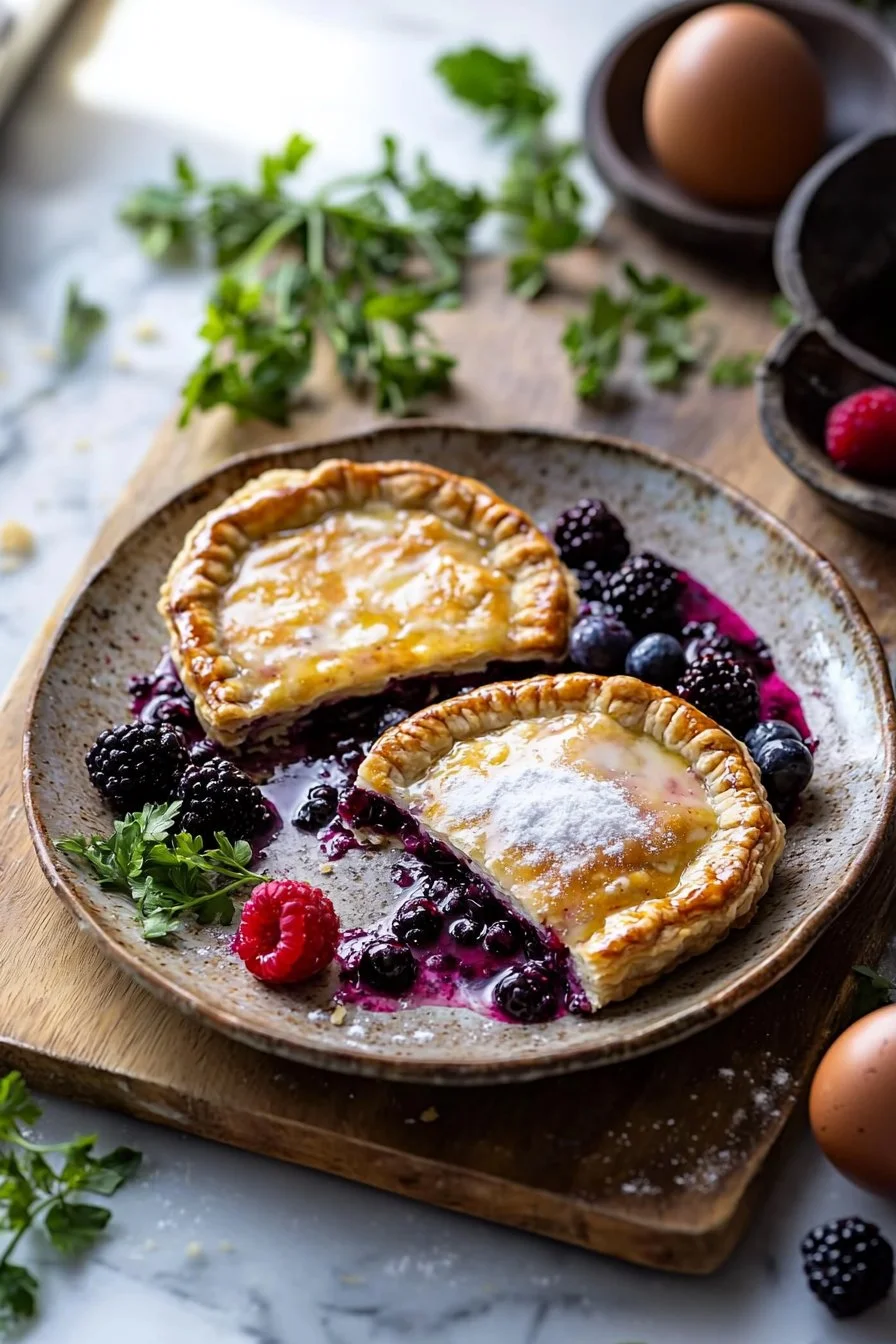 Wildberry Poptarts with vibrant berry icing and flaky pastry