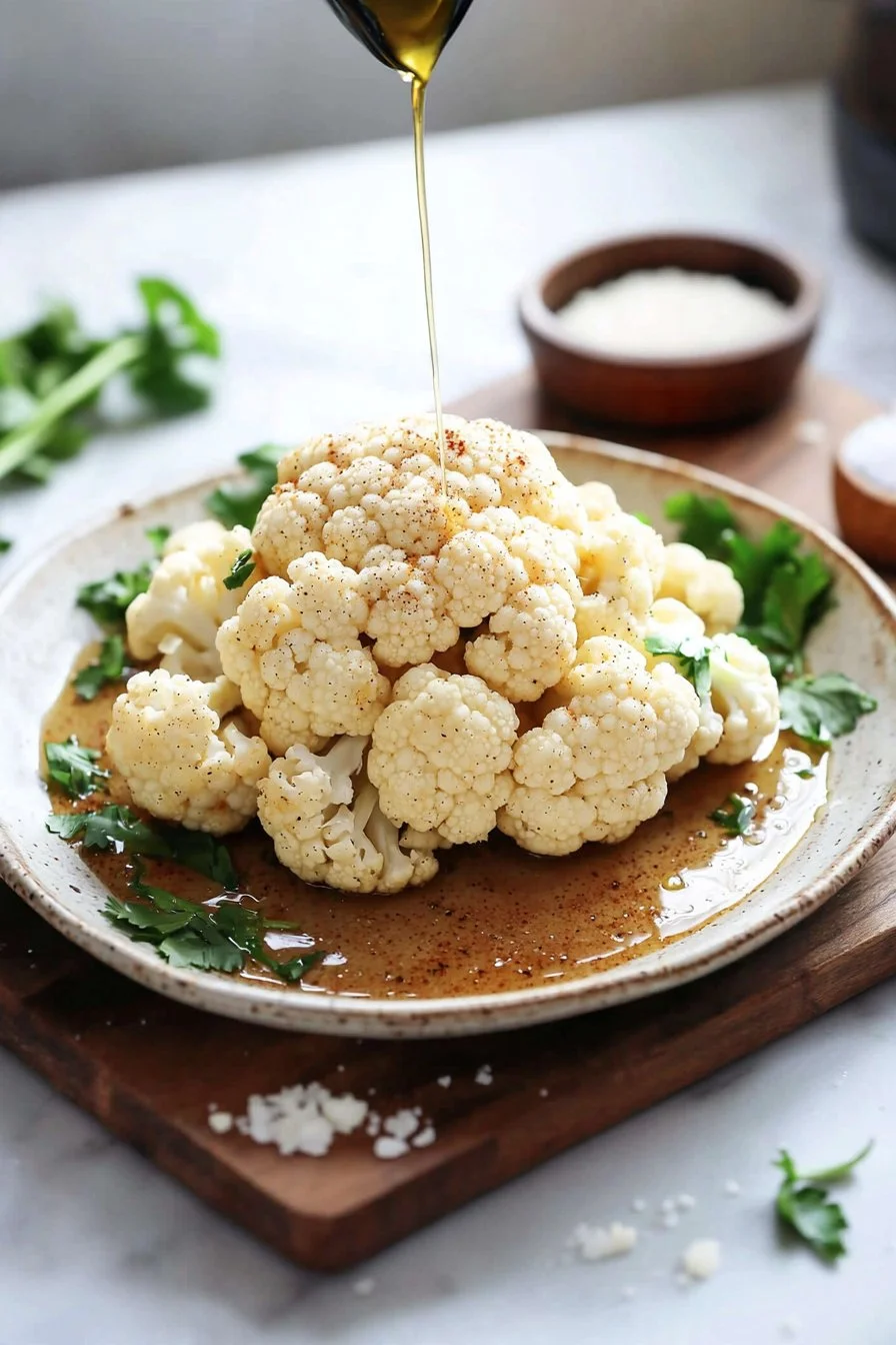 Crispy air fryer cauliflower cooked to perfection with spices