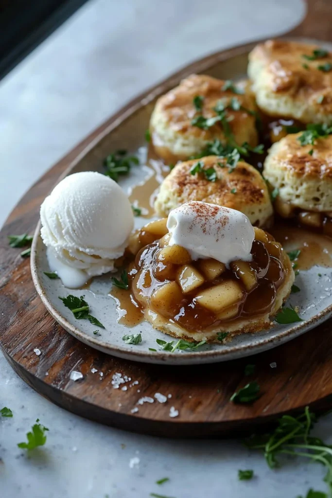 Apple Pie Bubble Up dessert with apple filling and flaky crust