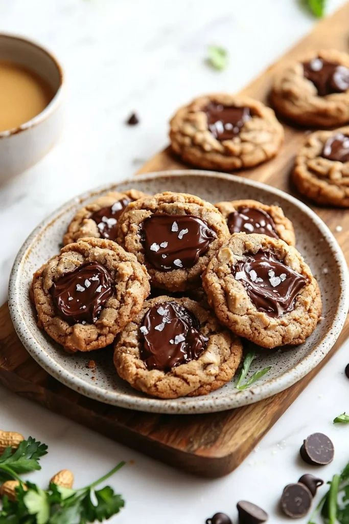 Chocolate peanut butter filled cookies with a rich, creamy center