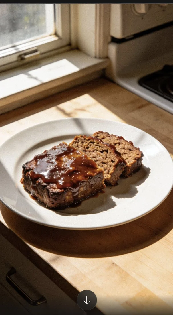 Dolly Parton's delicious meatloaf recipe served with sides