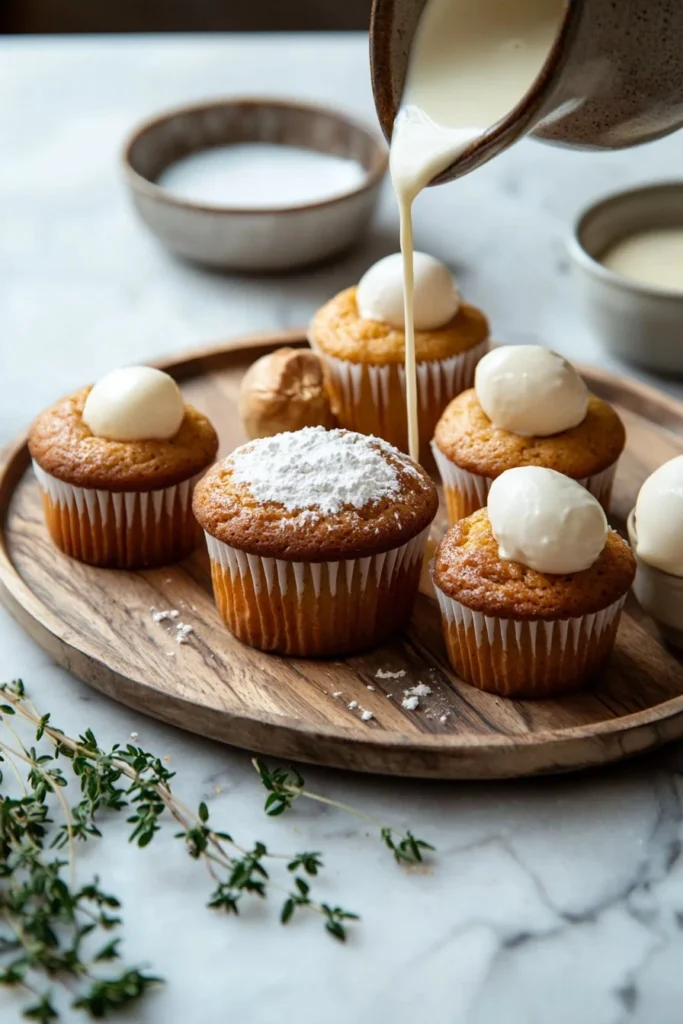 Delicious fall cupcake recipe with seasonal flavors and festive decorations.