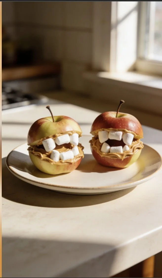 Monster Mouth Apple Bites - creative and fun apple snack for kids