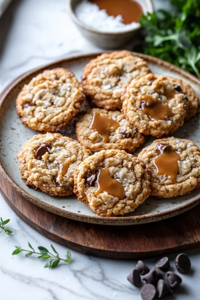 Delicious Samoas Cookies with chocolate, caramel, and toasted coconut topping