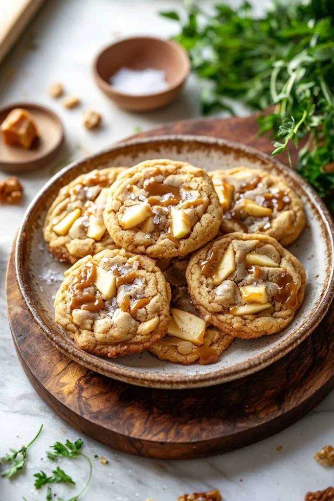 Delicious caramel apple cookies perfect for fall desserts