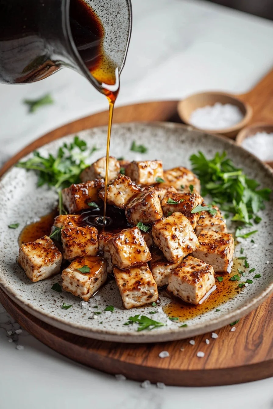 Tofu lunch meat slices for a healthy sandwich option
