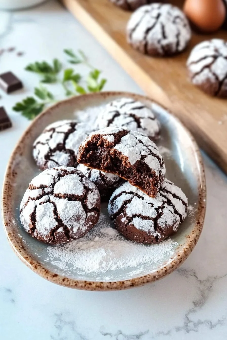 Chocolate Crinkle Cookies