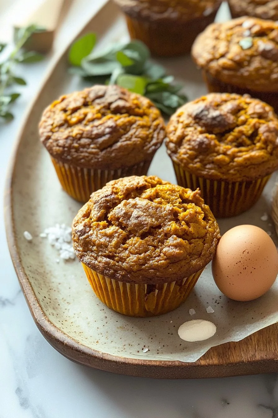 Healthy pumpkin muffins baked with wholesome ingredients for a guilt-free treat.