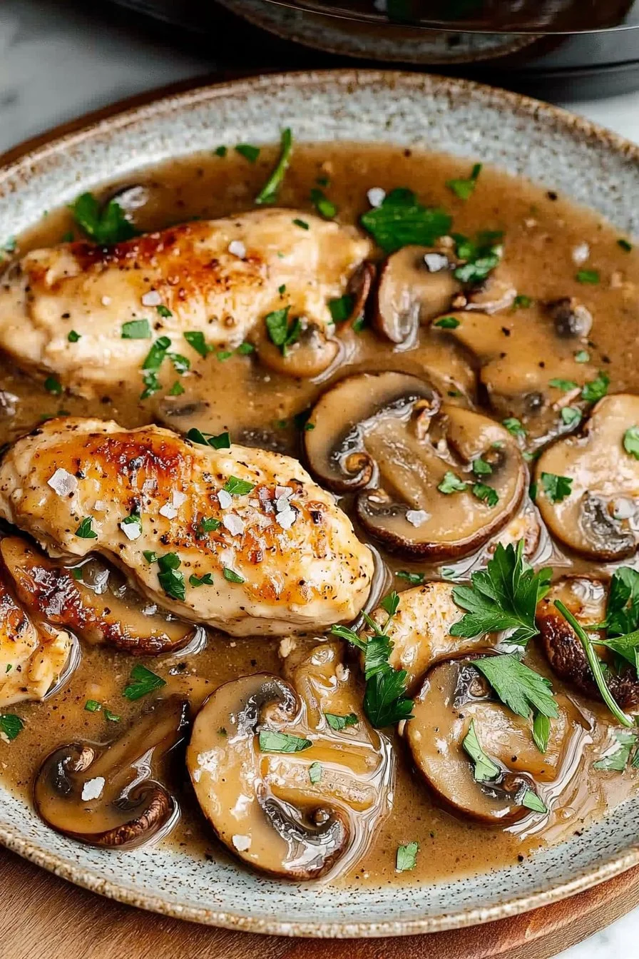 Slow Cooker Chicken Marsala