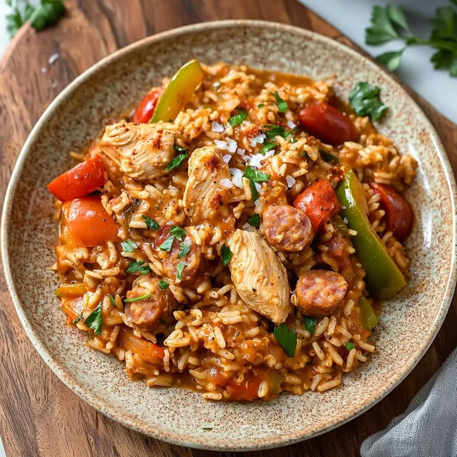 Slow Cooker Chicken Jambalaya